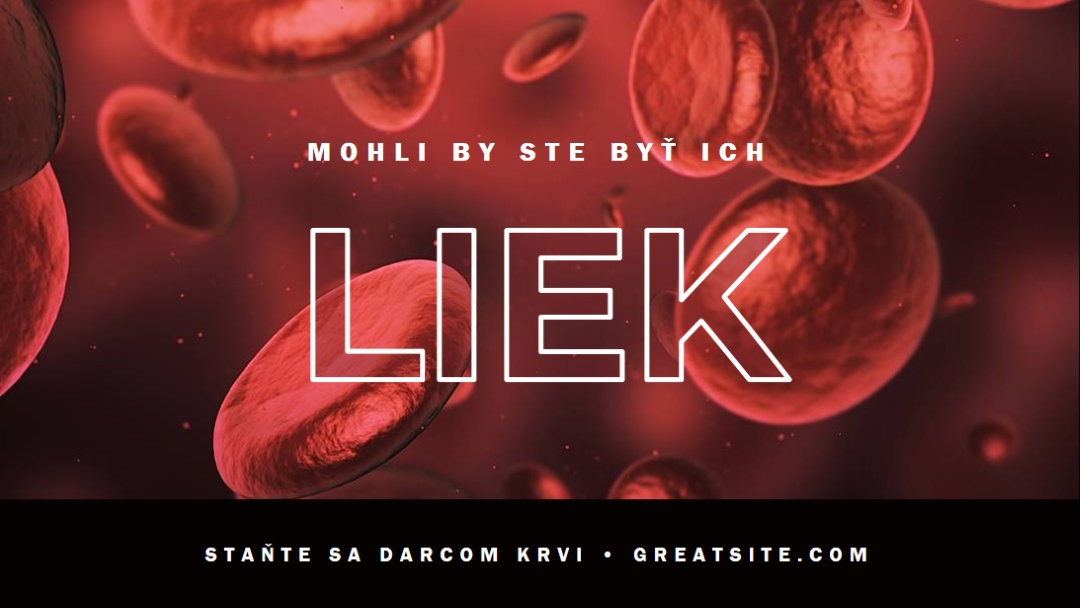Staňte sa darcom krvi red modern-simple