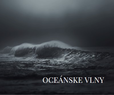 Tmavé vlny oceánu gray modern-simple