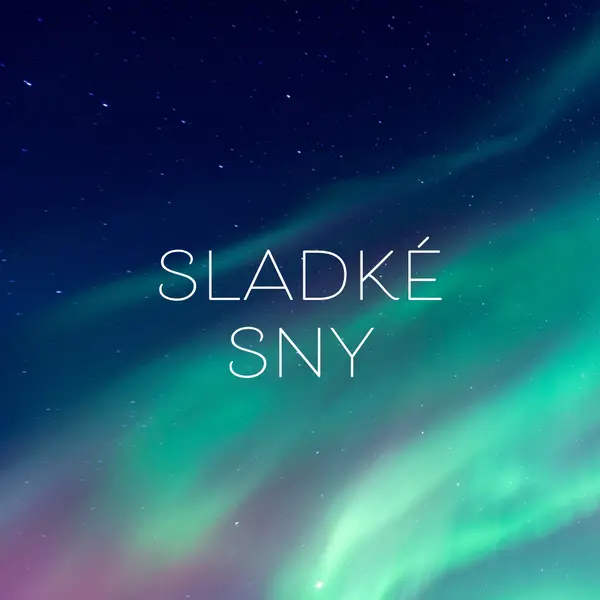 Sladká nočná obloha snov blue modern-simple