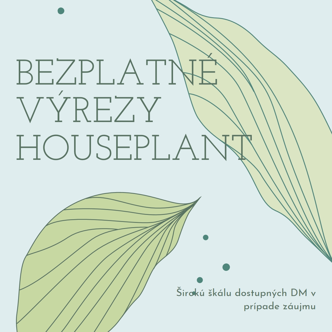 Bezplatné výrezy izbovej rastliny blue organic-simple