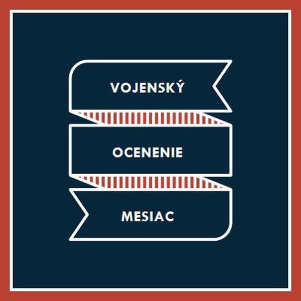 Oslavuje vojenské ocenenie mesiac blue modern-simple