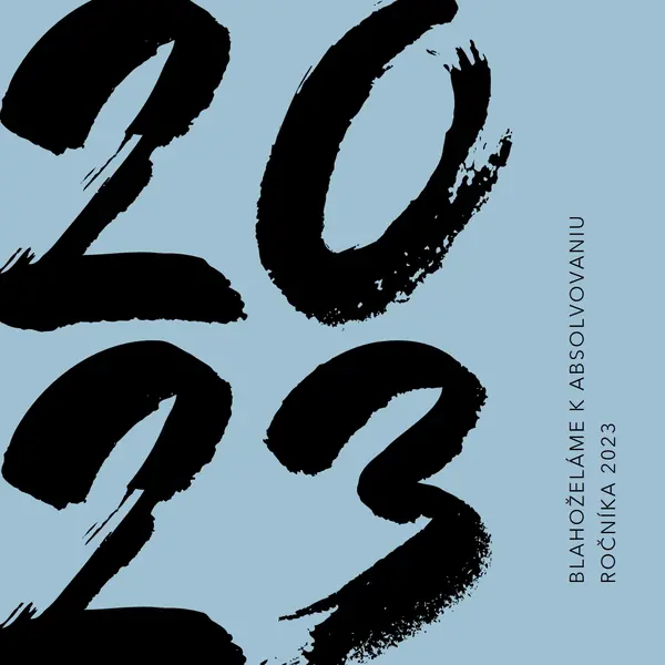 Blahoželáme absolventom blue modern-bold