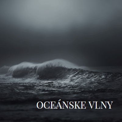 Tmavé vlny oceánu gray modern-simple