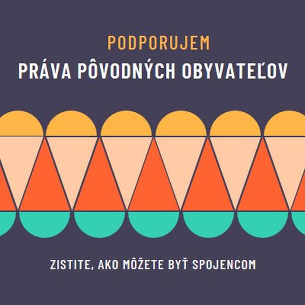 Podpora práv pôvodných obyvateľov blue modern-color-block