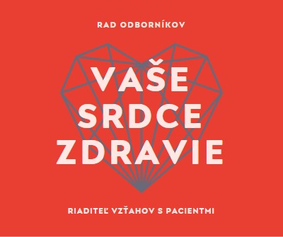 Vaše zdravie srdca red modern-bold