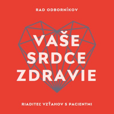 Vaše zdravie srdca red modern-bold