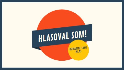 Hlasoval som! red vintage-retro