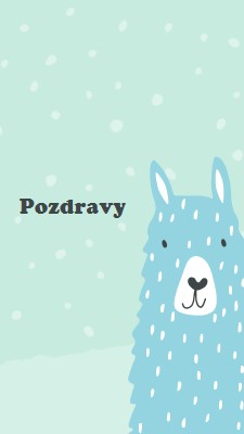 Pozdravy green whimsical-color-block