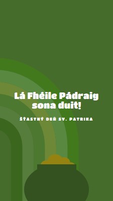 Šťastný Deň svätého Patrika green vintage-retro