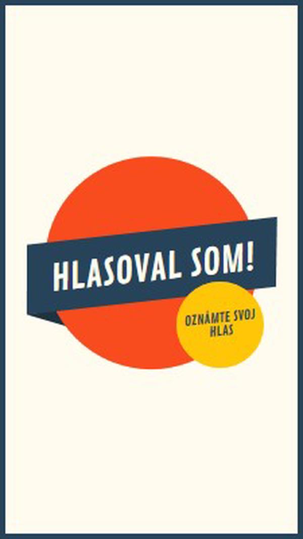 Hlasoval som! red vintage-retro