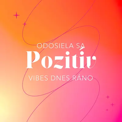 Želám vám pozitivity pink modern,line,gradient,simple,typographic