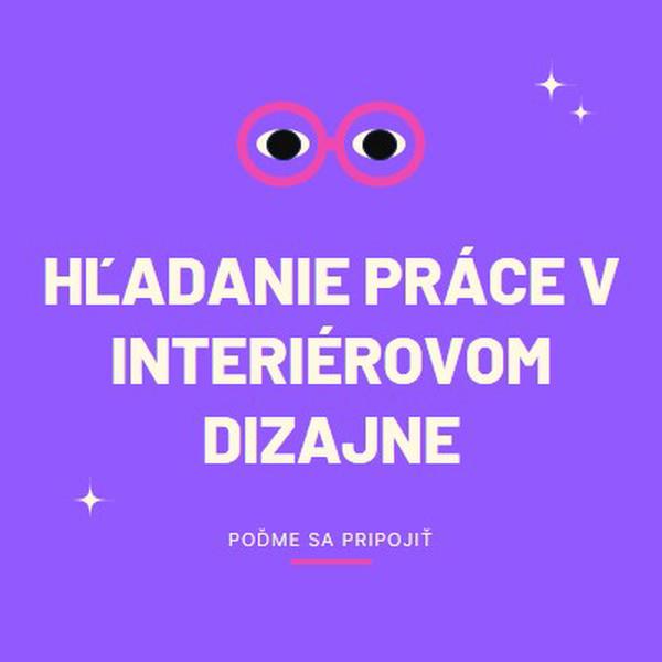 Hľadáte prácu – dovoľte nám pripojiť sa purple clean,whimsical,graphic,bright,bold,simple