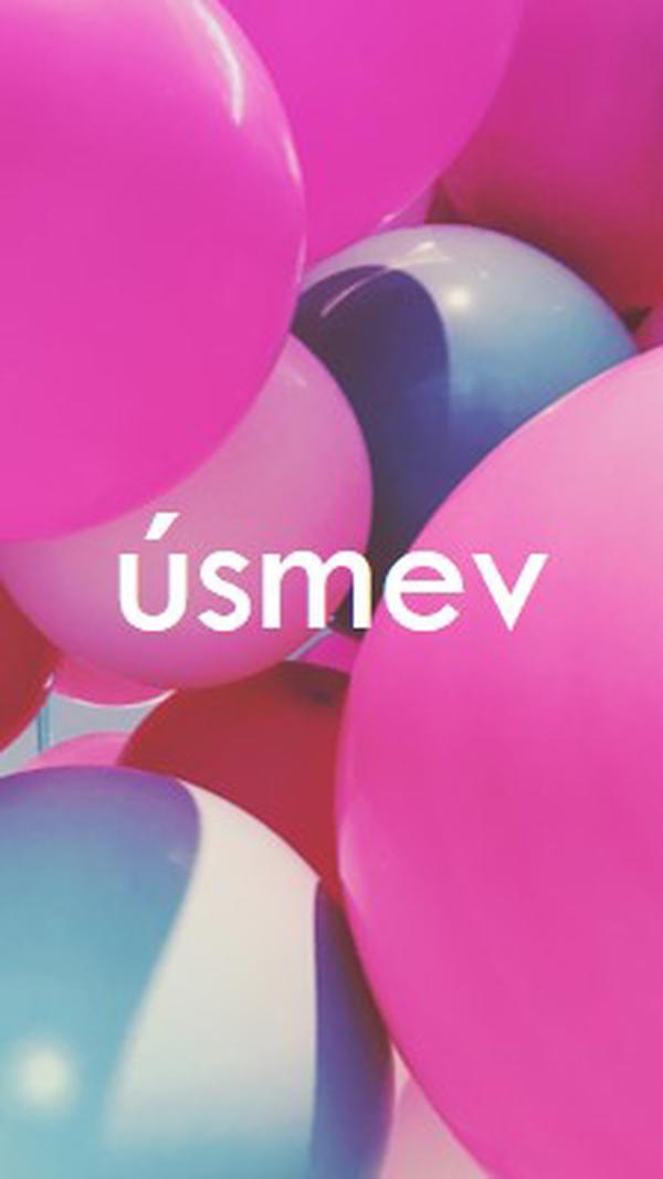 Všetky úsmevy pink modern-bold