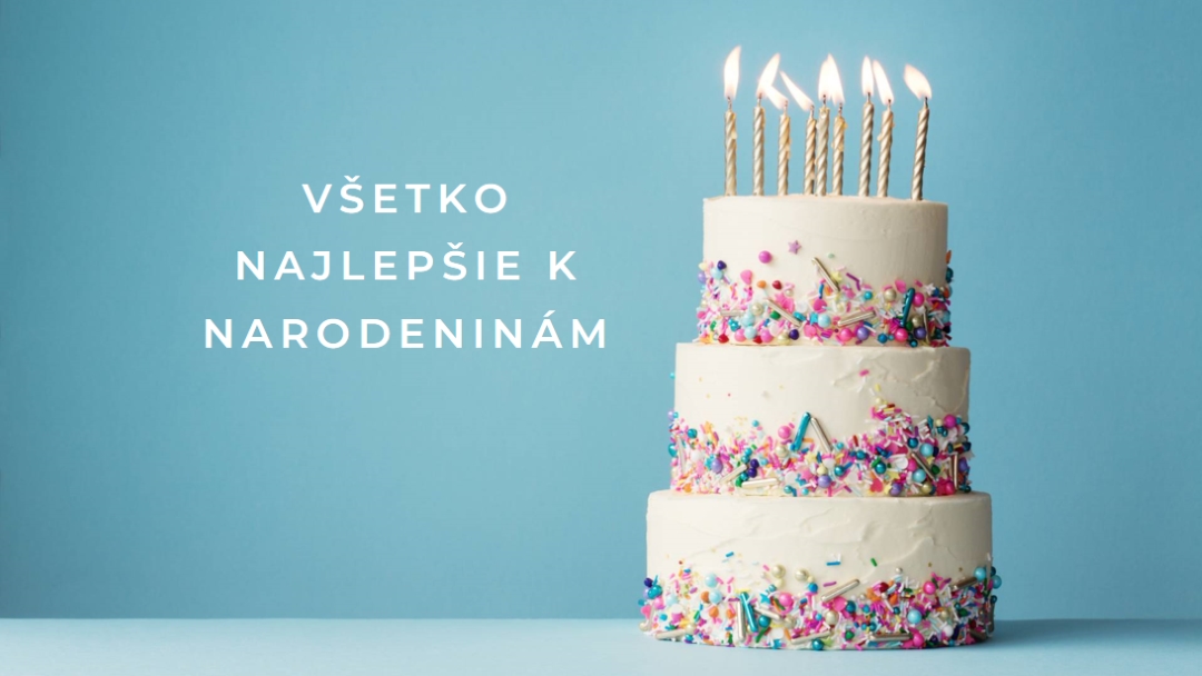 Narodeninová torta všetko najlepšie blue modern-simple