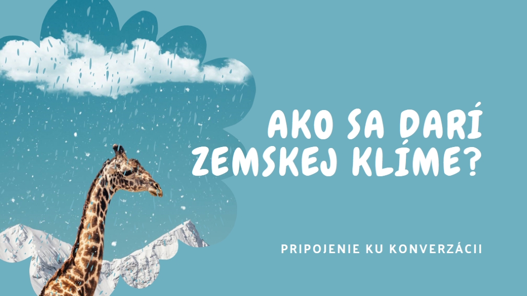 Poďme hovoriť o zmene klímy blue whimsical-color-block