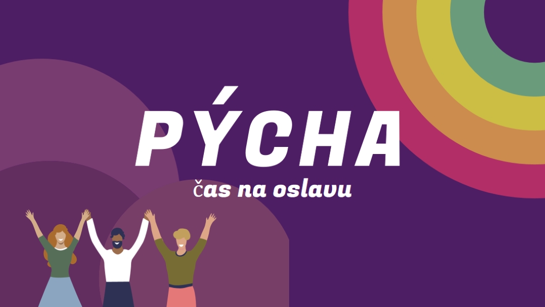 Oslava pýchy purple modern-bold