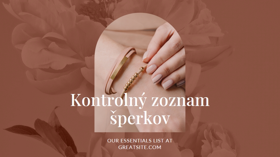 Kontrolný zoznam šperkov pink organic-boho