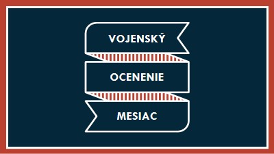 Oslavuje vojenské ocenenie mesiac blue modern-simple