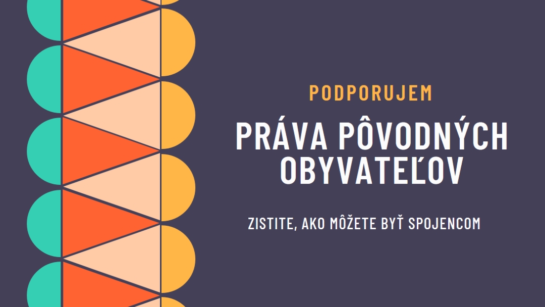 Podpora práv pôvodných obyvateľov blue modern-color-block