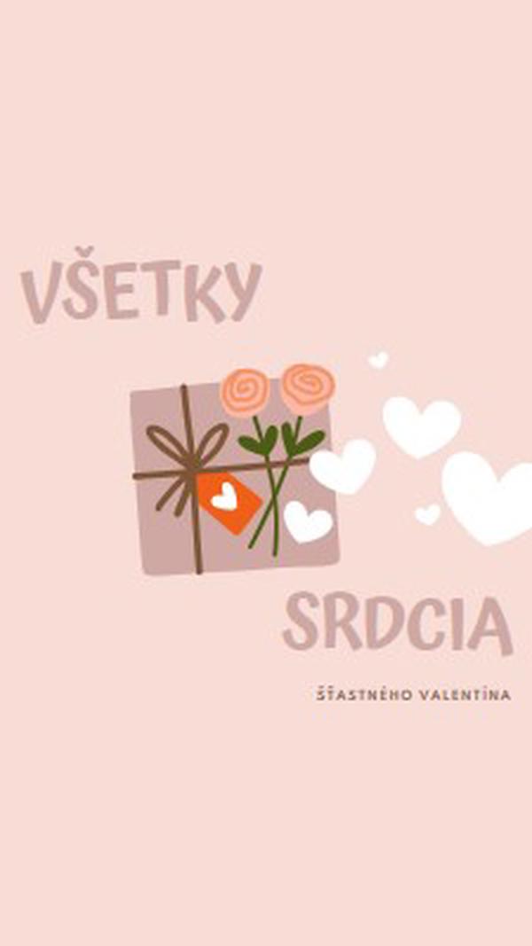 Všetky srdcia pink whimsical-color-block