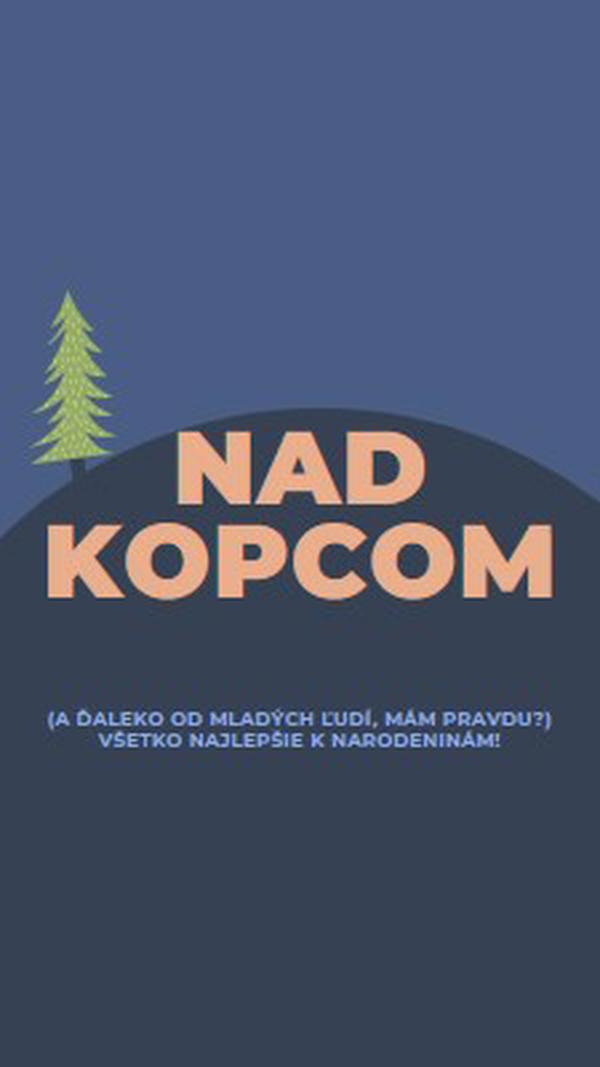 Nad kopcom blue modern-bold