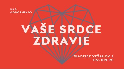 Vaše zdravie srdca red modern-bold