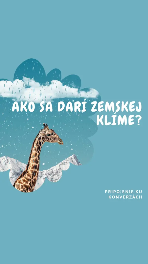 Poďme hovoriť o zmene klímy blue whimsical-color-block