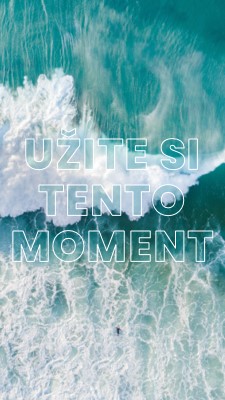 Užite si ten moment blue modern-simple