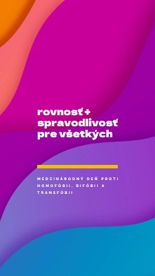 Česť Medzinárodný deň proti homofóbii purple modern-bold