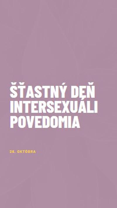 Happy Intersex Awareness Day purple modern-bold