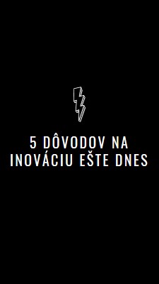 Päť dôvodov na inováciu black modern-bold