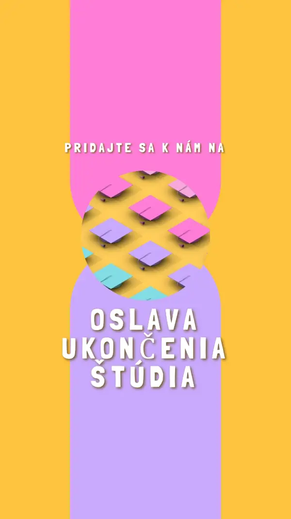 Pridajte sa k oslave promócie yellow whimsical-color-block