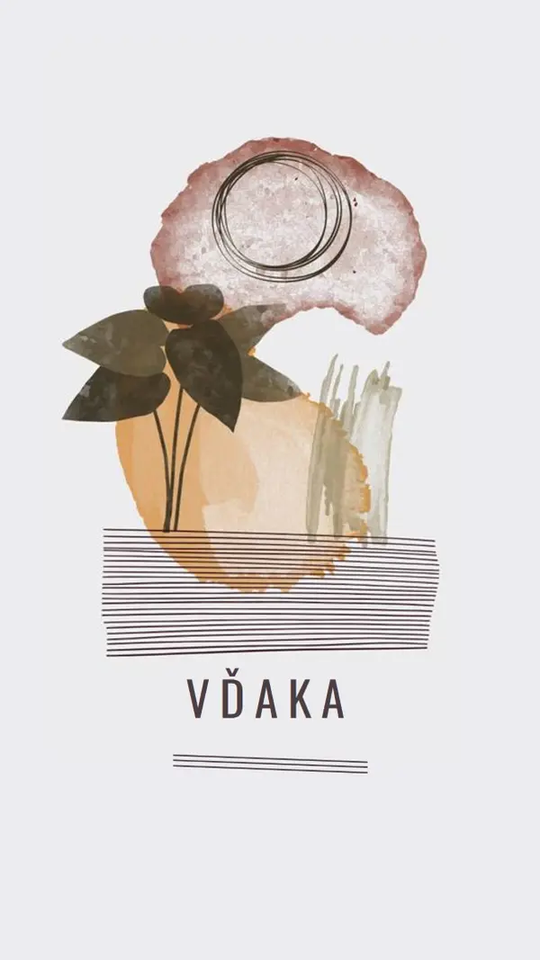 Odvážne a artsy ďakujem white organic-simple