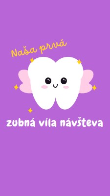 Prvá zubná víla návšteva purple whimsical-color-block