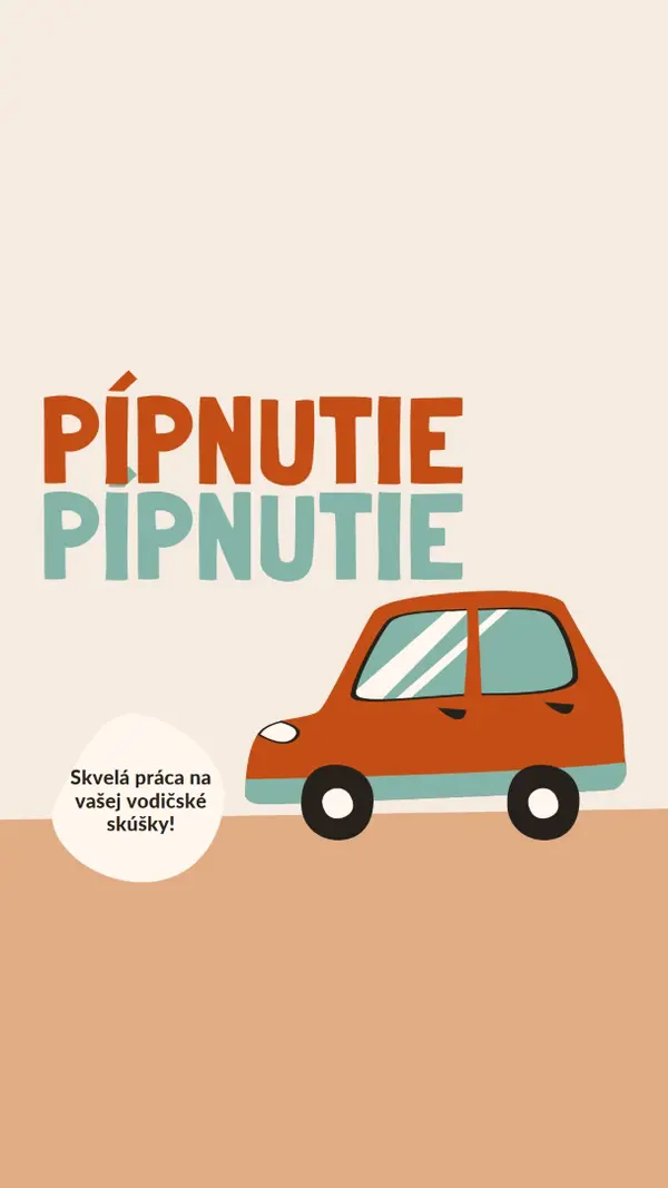 Pípnutie! orange whimsical-color-block