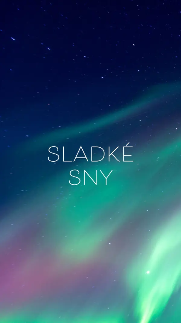 Sladká nočná obloha snov blue modern-simple