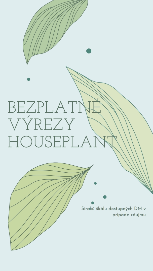 Bezplatné výrezy izbovej rastliny blue organic-simple