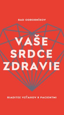 Vaše zdravie srdca red modern-bold