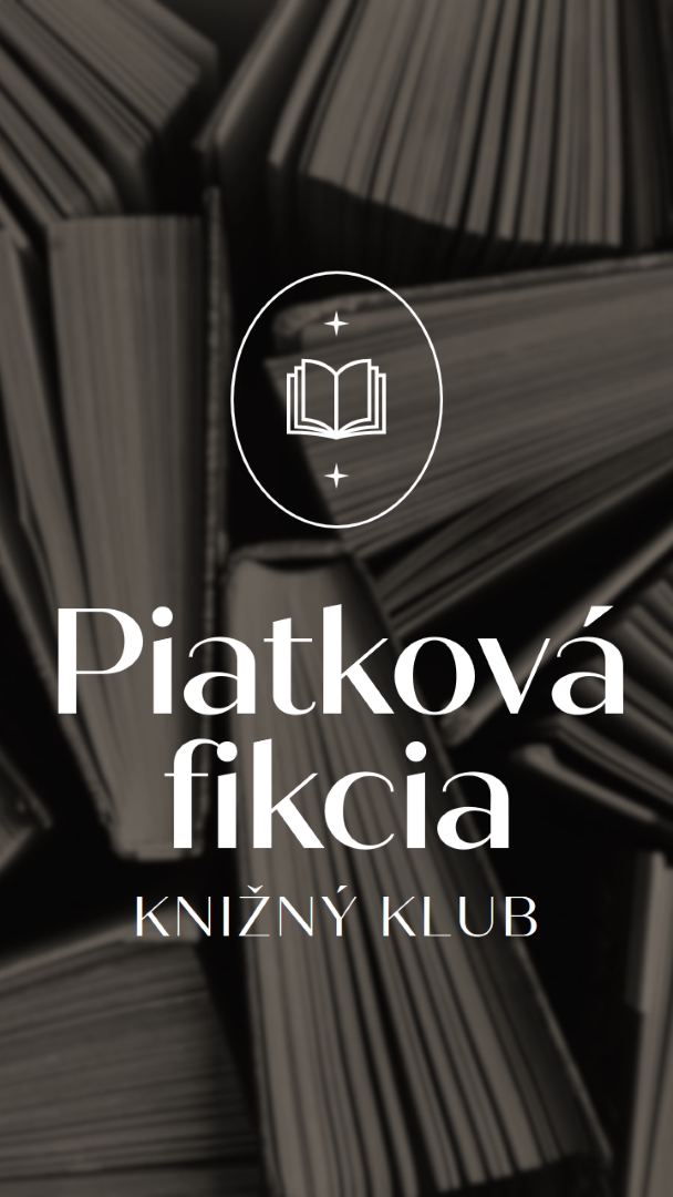 Piatok beletrie knižný klub black elegant,monochromatic,photo,simple,typographic,symmetrical