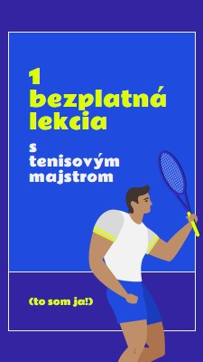 Lekcia zdarma s tenisovým majstrom blue vibrant,bold,block,frame,graphic,bright