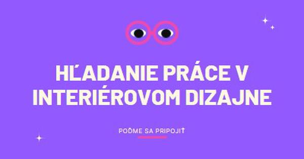 Hľadáte prácu – dovoľte nám pripojiť sa purple clean,whimsical,graphic,bright,bold,simple