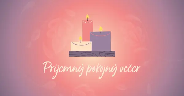 Príjemný pokojný večer purple modern,gradient,illustration,simple,motif,handwriting