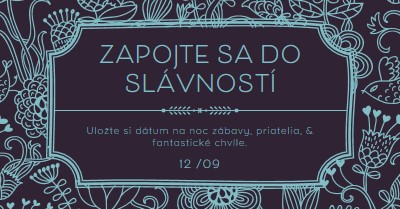 Zapojte sa do slávností blue elegant,classic,floral