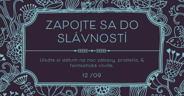 Zapojte sa do slávností blue elegant,classic,floral