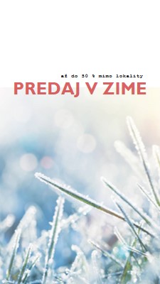 Zimné ráno white modern-simple