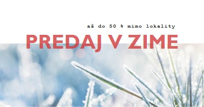 Zimné ráno white modern-simple