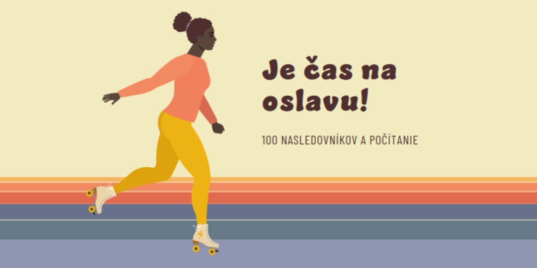 Priebežné posúvanie orange vintage-retro