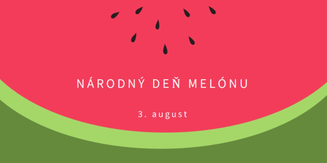 Národný deň melónu pink modern-simple