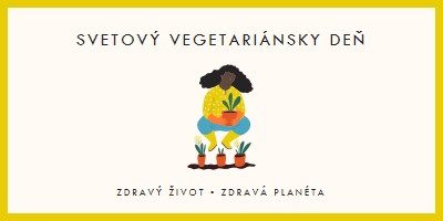 Je svetový vegetariánsky deň white modern-simple