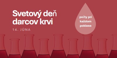 Svetový deň darcov krvi red modern-bold